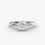Load image into Gallery viewer, Princess-Cut Lab-Grown Diamond Engagement Ring | Classic Four-Prong Solitaire | IGI Certified | 10K/14K/18K Gold