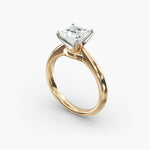 Load image into Gallery viewer, Princess-Cut Lab-Grown Diamond Engagement Ring | Classic Four-Prong Solitaire | IGI Certified | 10K/14K/18K Gold