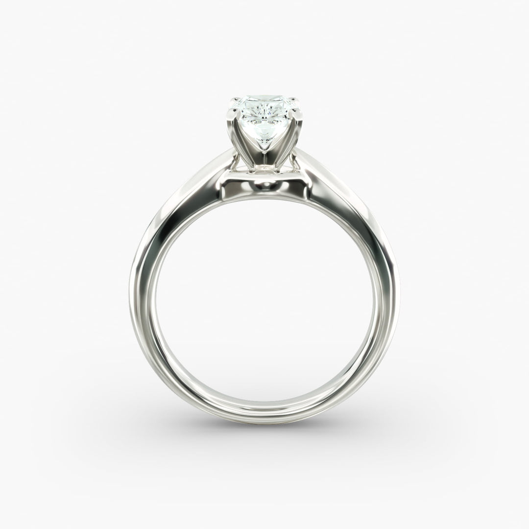 Classic Four-Prong Radiant Lab-Grown Diamond Engagement Ring | IGI Certified | 0.50–5.00 Ct | 10K/14K/18K Gold