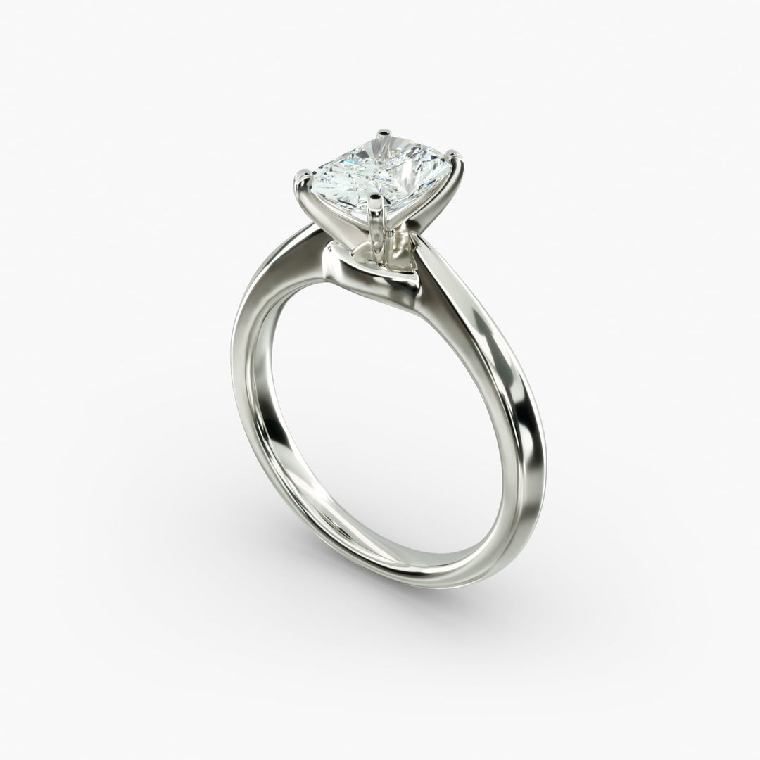 Classic Four-Prong Radiant Lab-Grown Diamond Engagement Ring | IGI Certified | 0.50–5.00 Ct | 10K/14K/18K Gold