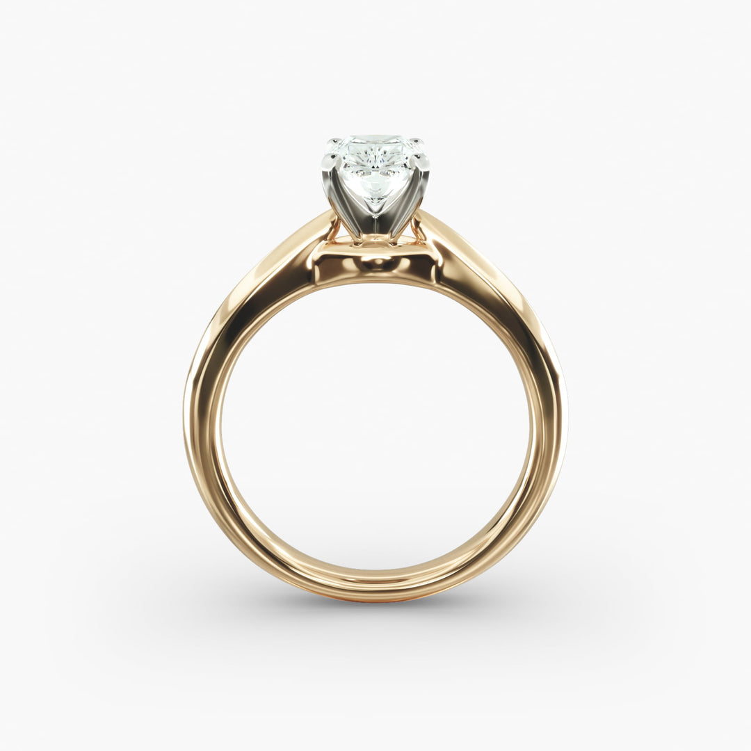 Classic Four-Prong Radiant Lab-Grown Diamond Engagement Ring | IGI Certified | 0.50–5.00 Ct | 10K/14K/18K Gold
