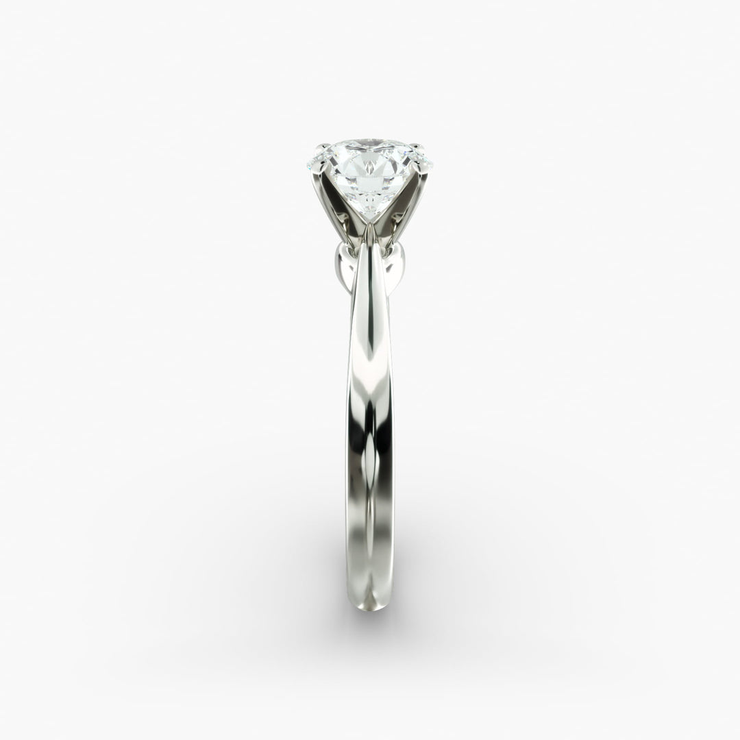 Classic Four-Prong Round Lab-Grown Diamond Ring | IGI Certified | 0.50–5.00 Ct | 10K/14K/18K Gold