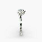 Load image into Gallery viewer, Heart Lab-Grown Diamond Twisted Engagement Ring | Romantic Solitaire Design | IGI Certified | 10K/14K/18K Gold