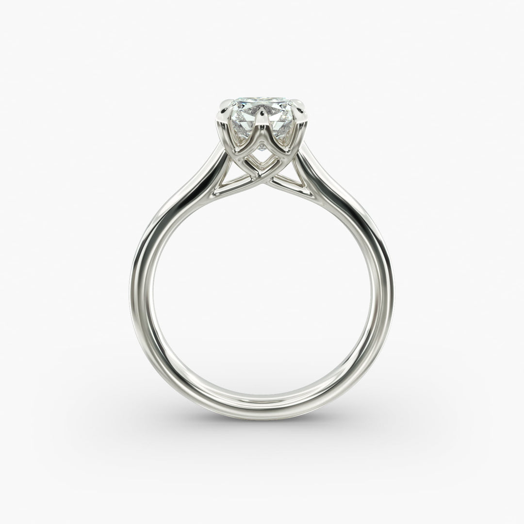 Cushion Lab-Grown Diamond 6-Prong Solitaire Ring | IGI Certified | 10K/14K/18K Gold
