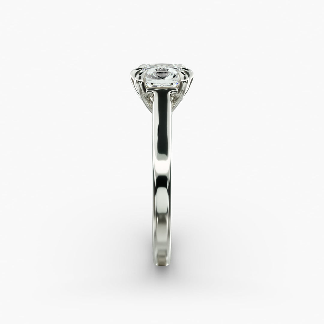 Cushion Lab-Grown Diamond 6-Prong Solitaire Ring | IGI Certified | 10K/14K/18K Gold
