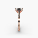 Load image into Gallery viewer, Emerald Cut Lab-Grown Diamond Ring — 6-Prong Secure Setting with Bold Band | IGI Certified | 10K/14K/18K Gold