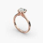 Load image into Gallery viewer, Heart Lab-Grown Diamond 5-Prong Wide Band Ring | IGI Certified | 10K/14K/18K Gold