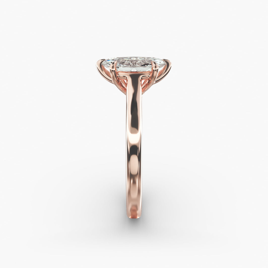 Marquise Lab-Grown Diamond Ring – Classic 6-Prong Setting | IGI Certified | 10K/14K/18K Gold