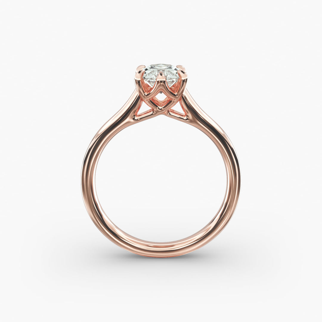 Oval Lab-Grown Diamond Classic Ring – Timeless Solitaire Style | IGI Certified | 10K/14K/18K Gold