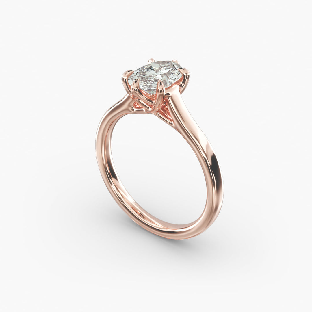 Oval Lab-Grown Diamond Classic Ring – Timeless Solitaire Style | IGI Certified | 10K/14K/18K Gold