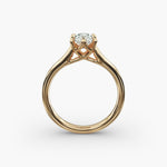 Load image into Gallery viewer, Oval Lab-Grown Diamond Classic Ring – Timeless Solitaire Style | IGI Certified | 10K/14K/18K Gold