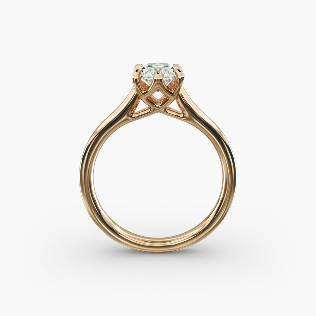 Oval Lab-Grown Diamond Classic Ring – Timeless Solitaire Style | IGI Certified | 10K/14K/18K Gold
