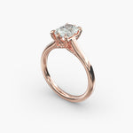 Load image into Gallery viewer, Lab Grown Radiant Diamond Ring | Six-Prong Classic Solitaire | 0.50–5.00 CT | IGI Certified | 10K/14K/18K Gold Choices