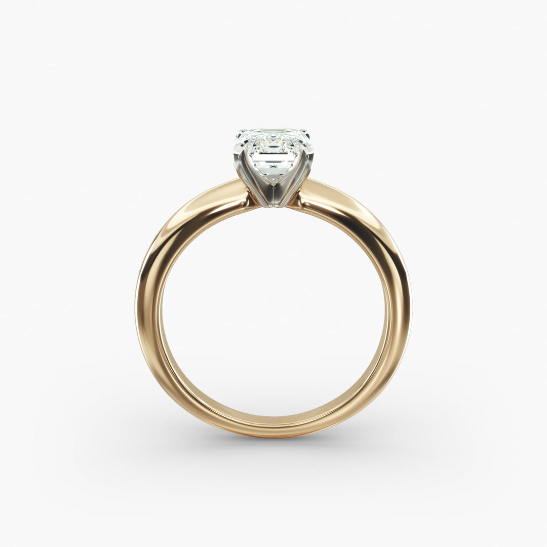Emerald Lab-Grown Diamond Solitaire Ring – 4-Prong Classic | IGI Certified | 10K/14K/18K Gold