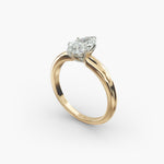 Load image into Gallery viewer, Marquise Lab-Grown Diamond Solitaire Ring – 6-Prong Classic | IGI Certified | 10K/14K/18K Gold