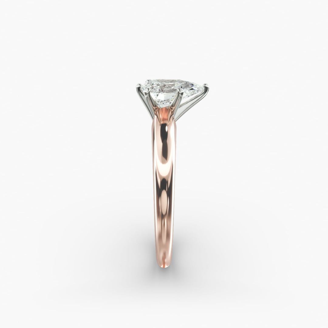 Pear Lab-Grown Diamond Solitaire Ring – 6-Prong Classic | IGI Certified | 10K/14K/18K Gold