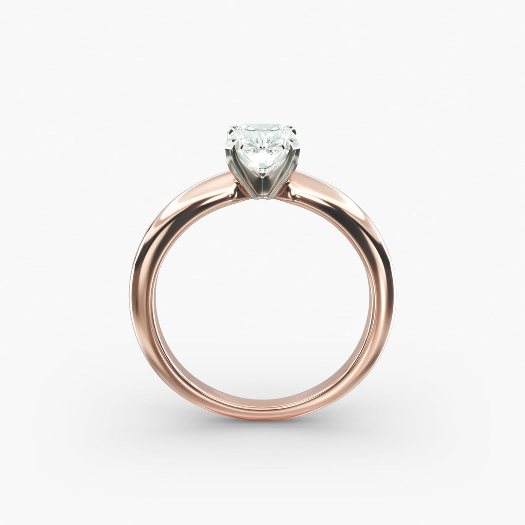 Elegant Radiant Cut Lab Diamond Ring | Four Prong Mount | 0.50–5.00 Carat | IGI Certified | Available in Yellow, White, Rose Gold