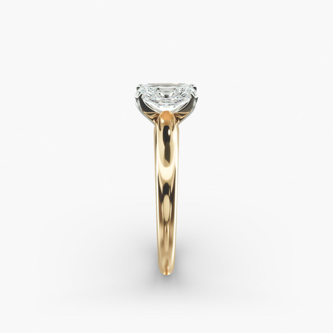 Elegant Radiant Cut Lab Diamond Ring | Four Prong Mount | 0.50–5.00 Carat | IGI Certified | Available in Yellow, White, Rose Gold