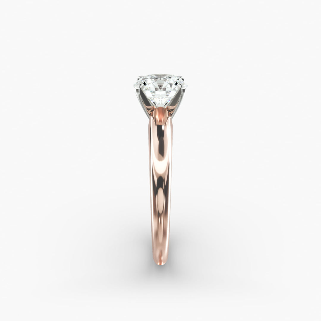 Round Brilliant Lab-Grown Diamond Solitaire Ring – Classic 4-Prong | IGI Certified | 10K/14K/18K Gold