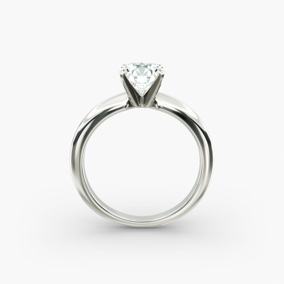 Round Brilliant Lab-Grown Diamond Solitaire Ring – Classic 4-Prong | IGI Certified | 10K/14K/18K Gold