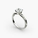Load image into Gallery viewer, Round Brilliant Lab-Grown Diamond Solitaire Ring – Classic 4-Prong | IGI Certified | 10K/14K/18K Gold