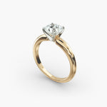 Load image into Gallery viewer, Round Brilliant Lab-Grown Diamond Solitaire Ring – Classic 4-Prong | IGI Certified | 10K/14K/18K Gold