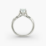 Load image into Gallery viewer, Emerald Lab-Grown Diamond Ring – Leaf Style Design | IGI Certified | 10K/14K/18K Gold