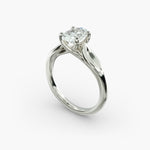 Load image into Gallery viewer, Oval Lab-Grown Diamond Ring – Unique 4-Prong Design | IGI Certified | 10K/14K/18K Gold
