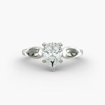 Load image into Gallery viewer, Pear Shape Lab-Grown Diamond Ring — 5-Prong Unique Design | IGI Certified | 10K/14K/18K Gold