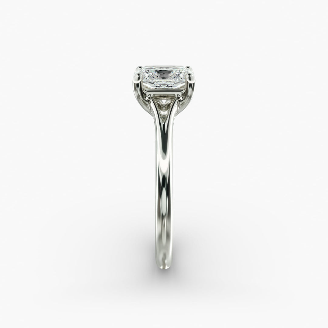 Radiant Cut V-Shape Lab-Grown Diamond Ring | 0.50–5.00 Carat | IGI Certified | Yellow, White, Rose Gold