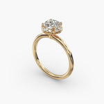 Load image into Gallery viewer, Lab Grown Cushion Cut Diamond Halo Engagement Ring – 1 to 5 Carat Center | Made in USA