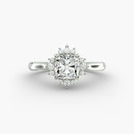 Load image into Gallery viewer, Cushion Cut Lab Grown Diamond Halo Engagement Ring | 1 to 5 Carat Center | USA Certified