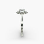 Load image into Gallery viewer, Cushion Cut Lab Grown Diamond Halo Engagement Ring | 1 to 5 Carat Center | USA Certified