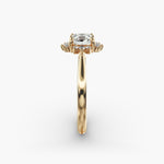 Load image into Gallery viewer, Cushion Cut Lab Grown Diamond Halo Engagement Ring | 1 to 5 Carat Center | USA Certified