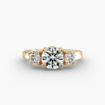 Load image into Gallery viewer, 1.50 Carat Lab Grown Diamond Three Stone Ring in Gold | IGI Certified