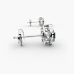 Load image into Gallery viewer, Round Diamond Bezel‑Set Stud Earrings 0.50–10.00 Ctw in 10K/14K/18K White or Yellow Gold