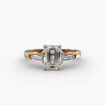 Load image into Gallery viewer, 1.40 CT Round & Baguette Lab Diamond Ring | C6 Diamonds