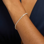 Load image into Gallery viewer, Tennis Emerald-Cut Diamond Bracelet – Sleek, Sophisticated & Sustainable