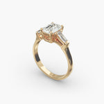 Load image into Gallery viewer, 1.40 CT Round & Baguette Lab Diamond Ring | C6 Diamonds