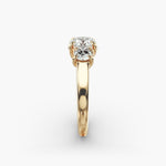 Load image into Gallery viewer, 1.50 Carat Lab Grown Diamond Three Stone Ring in Gold | IGI Certified