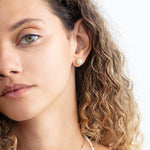 Load image into Gallery viewer, Full-Circle Pavé Lab-Grown Diamond Earrings 0.53 CTW – 36 Stones | Milgrain Detailing | 10K, 14K, 18K Gold | IGI Certified