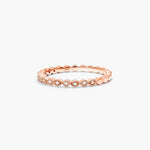 Load image into Gallery viewer, Round Diamond Band Ring – Dainty Stacking Ring with 13 Lab Grown Diamonds