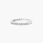 Load image into Gallery viewer, Round Diamond Band Ring – Dainty Stacking Ring with 13 Lab Grown Diamonds