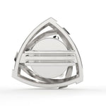 Load image into Gallery viewer, Triangle-Style Round Lab Grown Diamond Earrings 0.94 CTW in 10K 14K 18K White Yellow Rose Gold