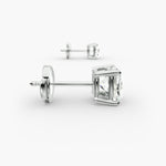 Load image into Gallery viewer, Cushion‑Cut Diamond Studs – Minimalist Everyday Luxury in Yellow & White Gold