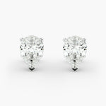 Load image into Gallery viewer, IGI Certified Three-Prong Pear Diamond Stud Earrings