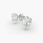 Load image into Gallery viewer, IGI Certified Three-Prong Pear Diamond Stud Earrings