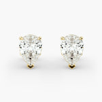 Load image into Gallery viewer, IGI Certified Three-Prong Pear Diamond Stud Earrings