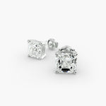 Load image into Gallery viewer, Lab Created Asscher Cut Diamond Stud Earrings
