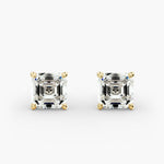 Load image into Gallery viewer, Lab Created Asscher Cut Diamond Stud Earrings